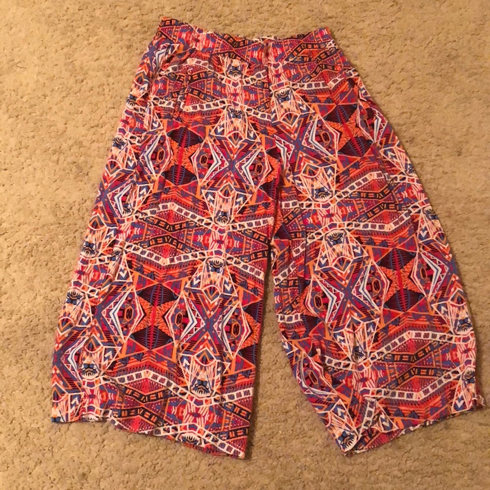 Colorful trousers.